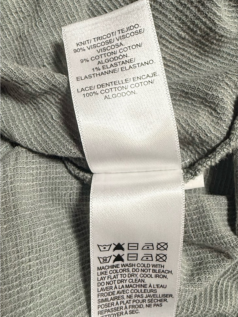 Lucky Brand Gray/green Crochet Sleeveless Top - Picture 12 of 12